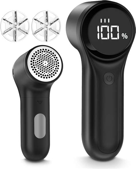 Fabric Shaver Lint Remover, Electric Lint Shaver with LED Display, USB ...