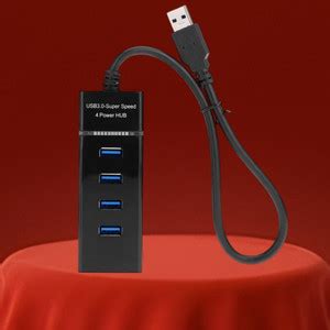 SACRO USB Hub 4 IN 1 Multiport Adapter with 5000 MBPS Data Transfer ...
