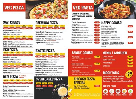 Menu at Chicago Pizza Rajkot, Rajkot