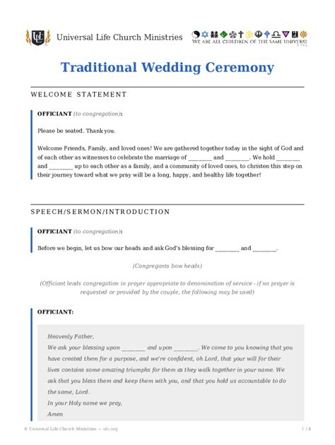 Image result for Generic Wedding Script