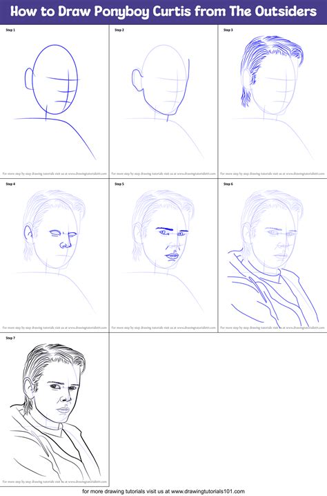 How to Draw Ponyboy Curtis from The Outsiders (Other People) Step by ...