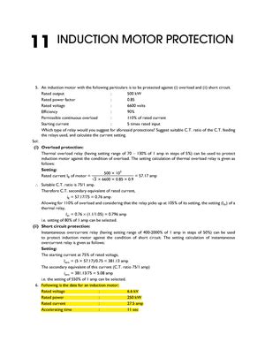 Solution Manual to Chapter 08 of Power System Protection and Switchgear ...