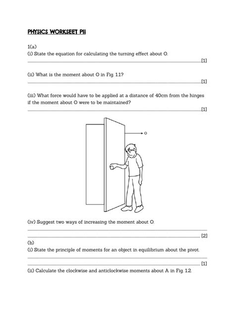 Physics Worksheet | PDF | Physics | Applied And Interdisciplinary Physics