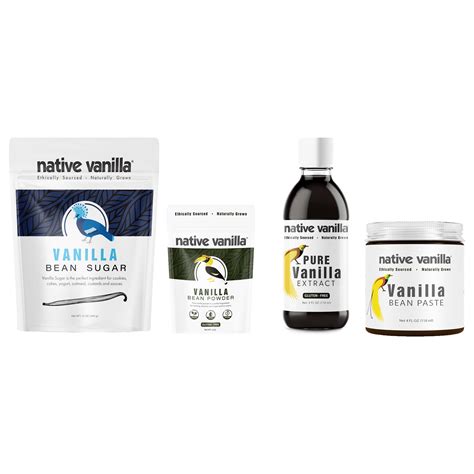Bakers Kit - Vanilla Extract, Paste, Powder and Sugar - Combo Pack ...