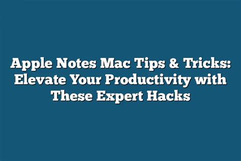 Apple Notes Tips 的图像结果