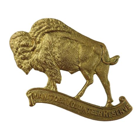 WW2 Canadian Manitoba Volunteer Reserve Cap Badge - McKenzie Clay ...