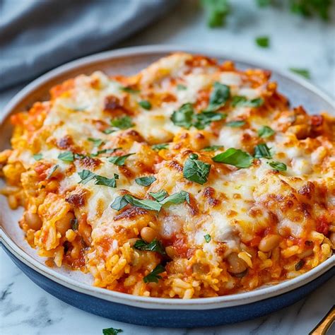 Vegetarian Pizza Casserole with White Beans and Rice: 7 Delicious Steps ...