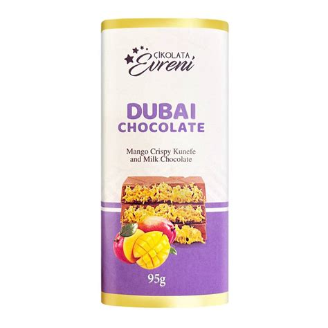 Eureni Dubai Mango Crispy Kunefe & Milk Chocolate 95gr | Candy Snack ...