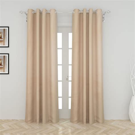 Buy Everyday Essentials Set of 2 Dobby Semi-Blackout Door Curtains from ...