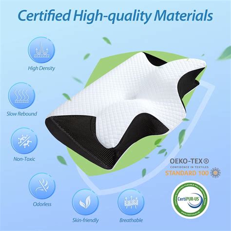 HOMCA Memory Foam Cervical Pillow, 2 in 1 Ergonomic India | Ubuy