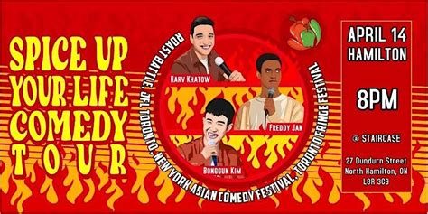 Spice Up Your Life Comedy Tour - Hamilton, The Staircase, Hamilton, 23 ...