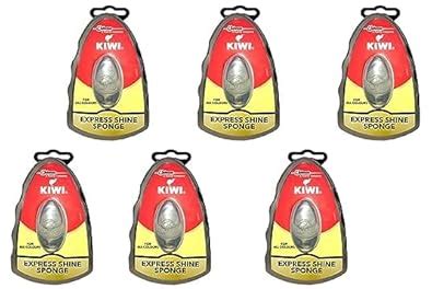 Kiwi Express Shoe Shine Sponge, Neutral, 0.2 Fl Oz (Pack of 6) : Amazon ...
