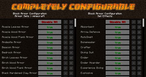 Any Block Armor Minecraft Mod 的图像结果