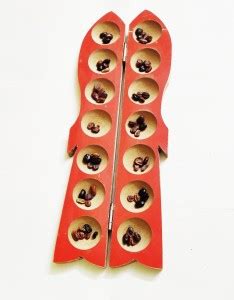 SRI MEENAKSHI WOODEN FINISH PALLANGUZHI - FISH DESIGN WITH PLAYING ...