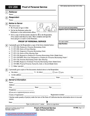 2016 Form CA GV-200 - Blank Fillable Template | Fill Out, Print ...
