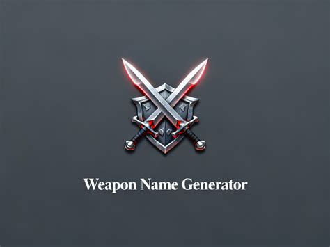 Weapon Name Generator