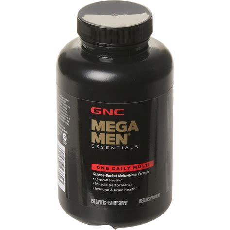 GNC Mega Men Essential Daily Multivitamins - 150-count - Save 30%