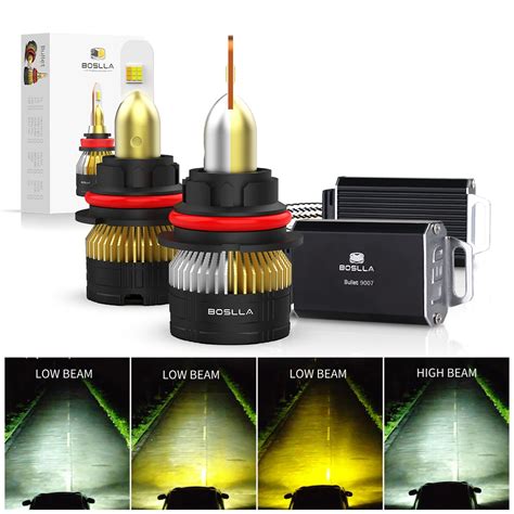 9007 Headlight Bulbs 6500K/4300K/3000K 3 Colors Best-Selling