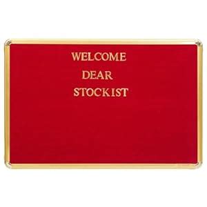 ALKOSIGN Astra Grooved Board with Flocked Velvet Fabric -RED (4 x 2 ...