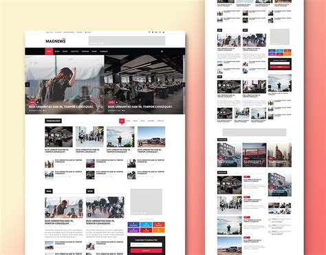 Magazine Web Page 的图像结果