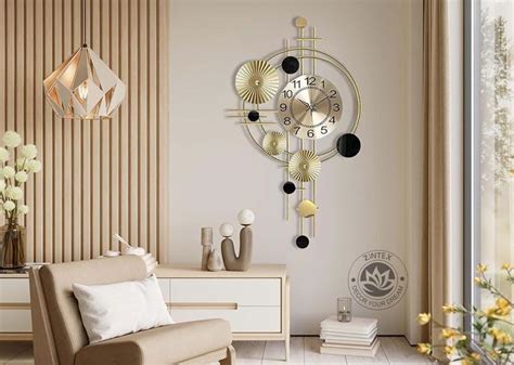 Buy ZINTEX-Decor Your Dream Zintex Metal Analog Wall Clock Stylish For ...