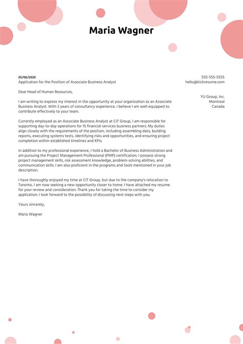 Image result for Cover Letter Examples