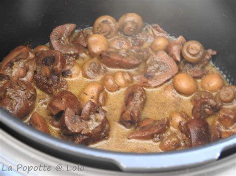 rognons de boeuf sauce madère