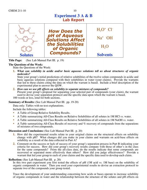 Image result for Lab Report Format Example