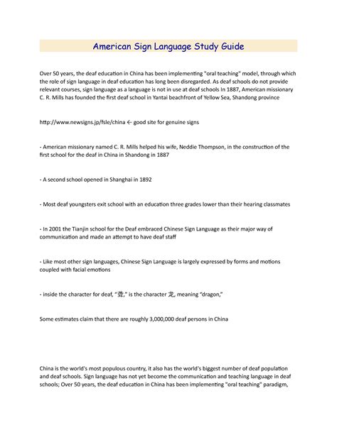 Image result for Sign Language for Study