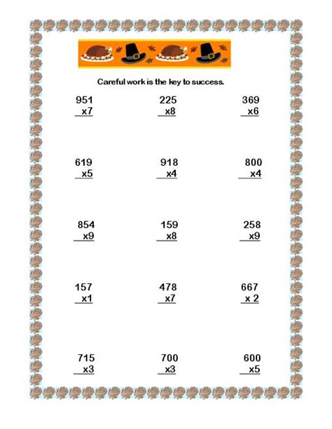 Image result for Thanksgiving 7th Grade Math