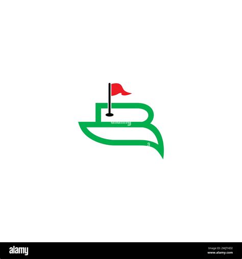 B Golf Logo Simple. Letter B Icon Stock Vector Image & Art - Alamy