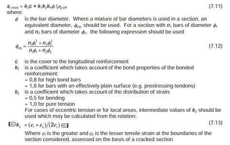 Image result for Crack Width Calculation Eurocode 2