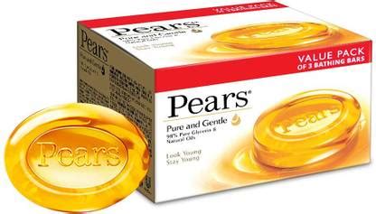 Pears Soap Pure & Gentle Bathing Bar Value Pack 3 x 125 g - Price in ...