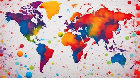 World Map Imagem Colorful Image 的图像结果