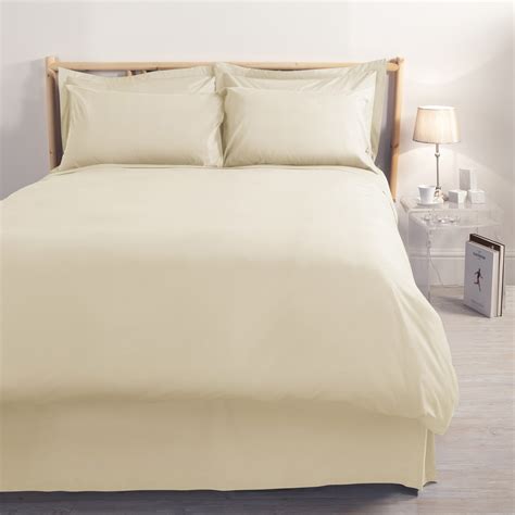 Percale Plain Dye Duvet Cover - Mediterranean Linens