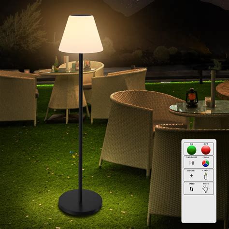Nocturne Outdoor 100% Solar Powered Floor Lamp | Ultra Bright Diffuse ...