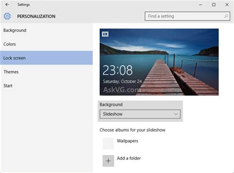 Image result for How to Set Up Lock Screen Slideshow