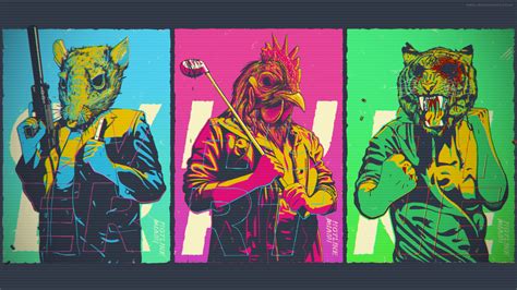 Hotline Miami HD Wallpaper: Vivid Madness Unleashed
