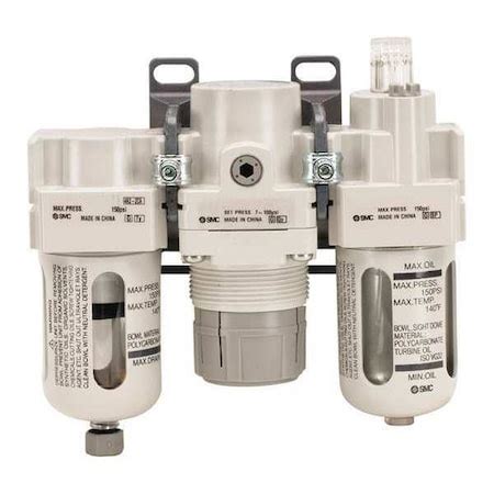 Smc Filter/Regulator, Lubricator, 1/4" AC20-N02C-CZ-A | Zoro