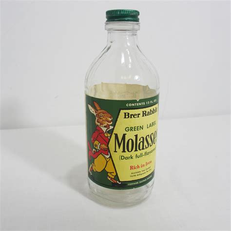Rare Vintage Brer Rabbit Molasses Advertising Bottle - Etsy