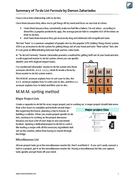 Image result for To Do List Formula