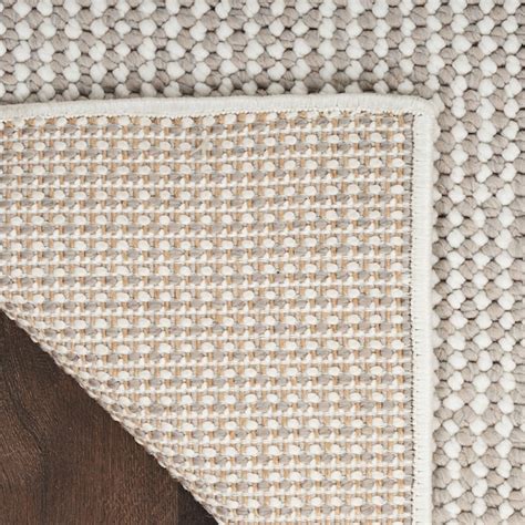 Nourison Textured Home Modern Indoor Rug Ivory Mocha 2' x 6' in the ...