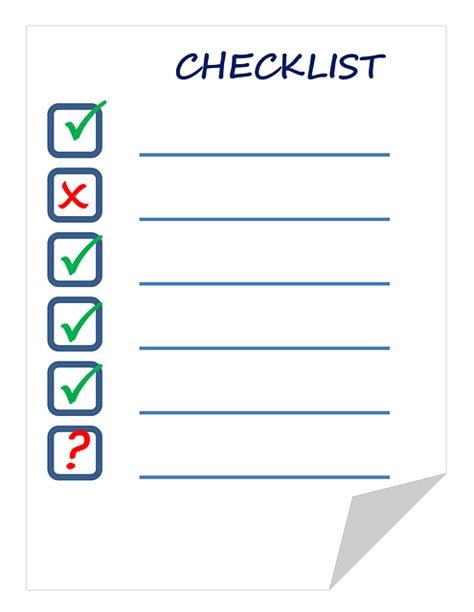 Checklist List Check · Free image on Pixabay