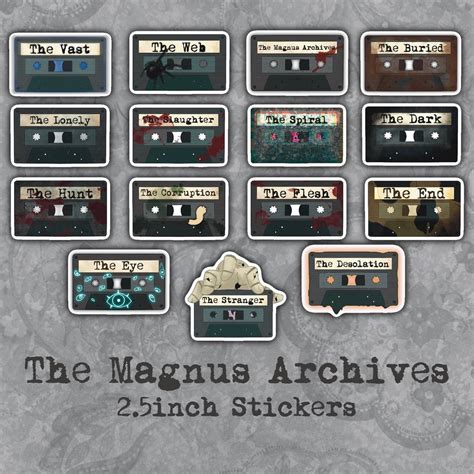 The Magnus Archives - the Fears - 2.5 Inch Stickers - Etsy