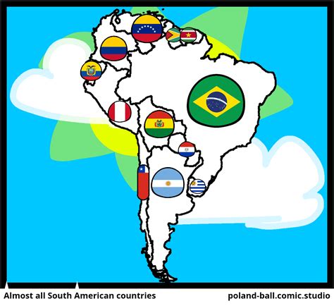 Almost all South American countries - Comic Studio