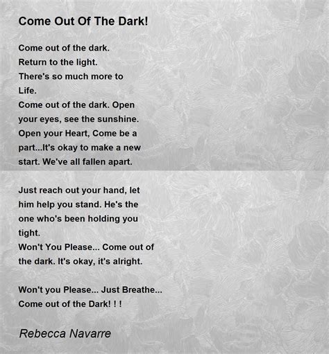What Is A Dark Poem at Michael Hooton blog
