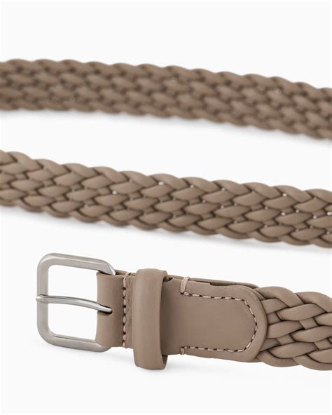 Woven leather belt | Giorgio Armani