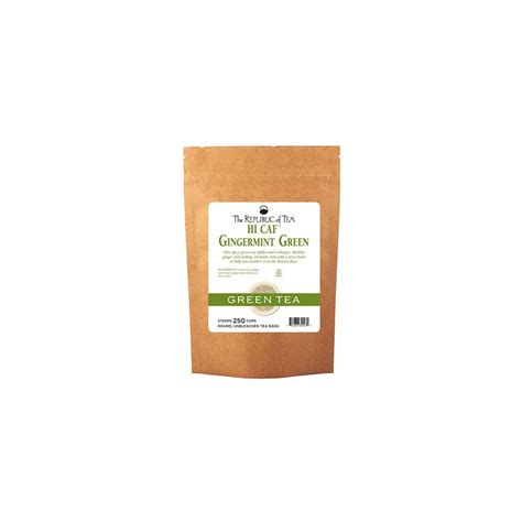 Buy The Republic Of Tea HiCAF Gingermint Green Tea, 250 Tea Bags, Zesty ...
