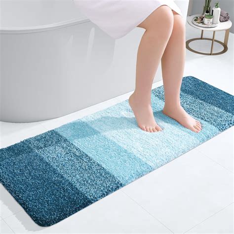 Amazon.com: OLANLY Bathroom Runner Rugs 47x17, Extra Soft Absorbent ...