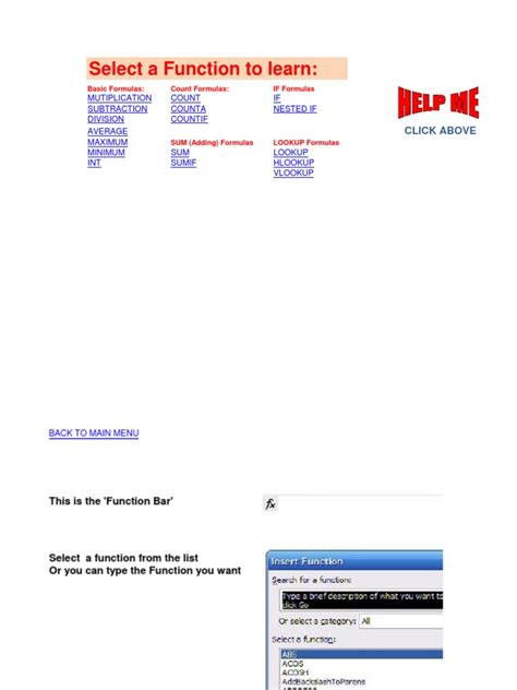 Microsoft Excel Functions Tutorial 的图像结果